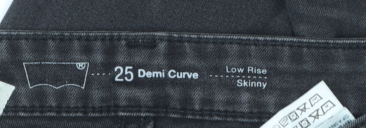 Levi's Women Black Low Rise Skinny Jeans Size 25