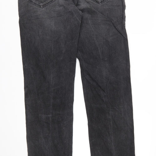 Wrangler Texas Stretch Mens Black Jeans W36 L34 Regular Fit Denim