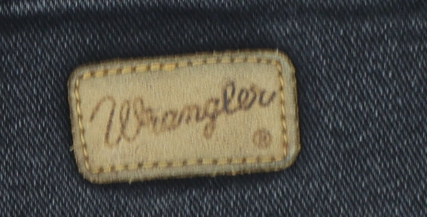 Wrangler Texas Stretch Mens Black Jeans W36 L34 Regular Fit Denim