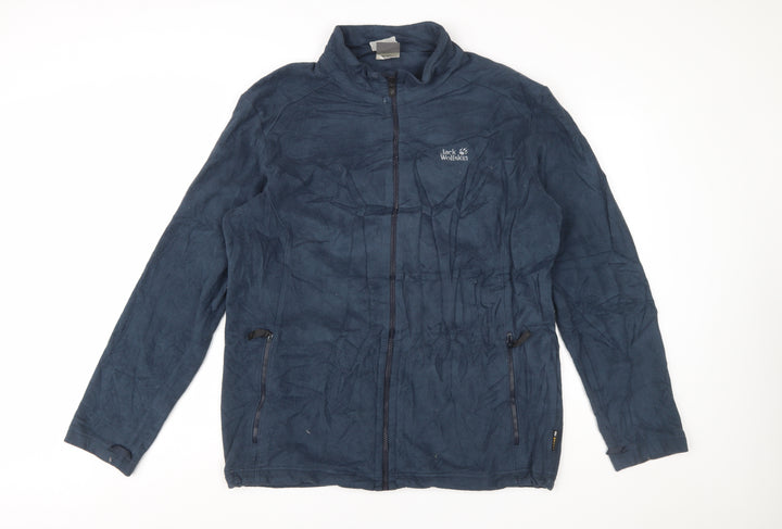 Jack Wolfskin Men's Blue Fleece Full Zip Outdoor Jacket 2XL