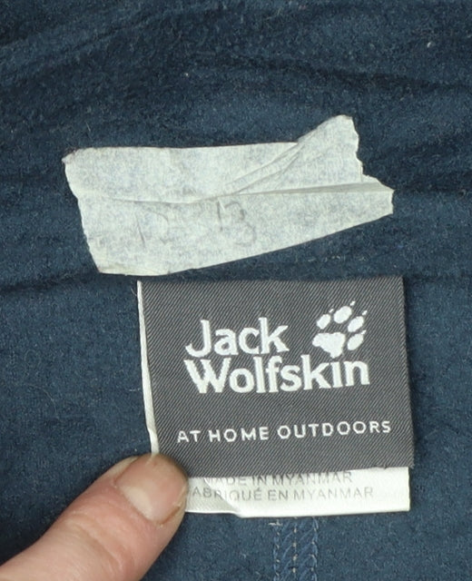 Jack Wolfskin Men's Blue Fleece Full Zip Outdoor Jacket 2XL