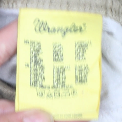 Wrangler Men Beige Texas Stretch Corduroy Chino Trousers W33 L34