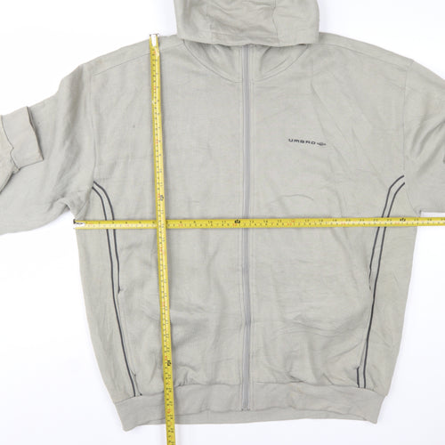 Umbro Men’s Grey Full Zip Hoodie XL Regular Fit Sportswear