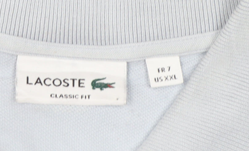Lacoste Men's Blue Classic Fit Cotton Polo Shirt 2XL