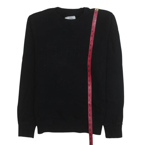 Diesel Men's Black Cotton Logo Pullover Sweatshirt Size S