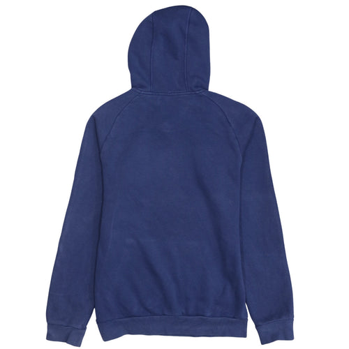 Adidas Men's Blue Pullover Hoodie Small Embroidered Sports Design