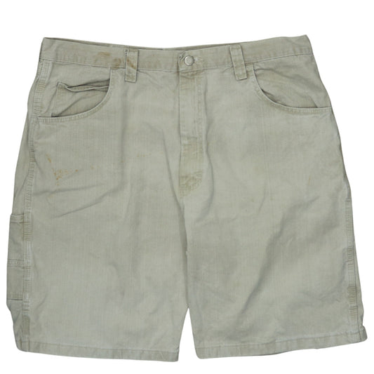 Wrangler Men's Beige Cargo Shorts Size 38 Cotton Workwear