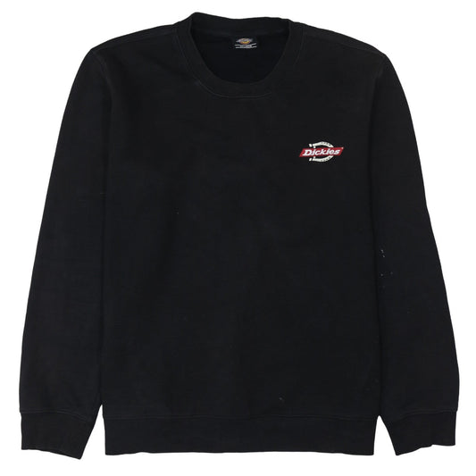 Dickies Men's Black 2XL Crew Neck Pullover Sweatshirt Heavyweight Logo