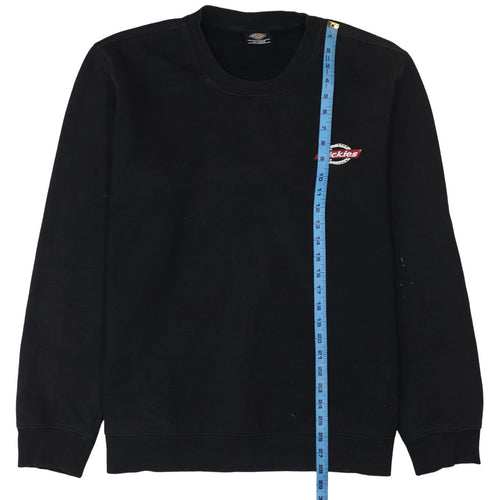 Dickies Men's Black 2XL Crew Neck Pullover Sweatshirt Heavyweight Logo