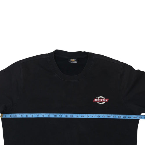 Dickies Men's Black 2XL Crew Neck Pullover Sweatshirt Heavyweight Logo