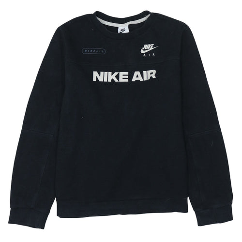 Nike Air Boys Black XL Sweatshirt Pullover Crew Neck Logo Print