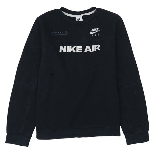 Nike Air Boys Black XL Sweatshirt Pullover Crew Neck Logo Print