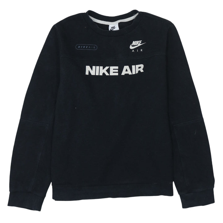 Nike Air Boys Black XL Sweatshirt Pullover Crew Neck Logo Print