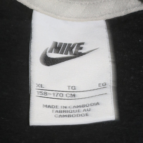 Nike Air Boys Black XL Sweatshirt Pullover Crew Neck Logo Print