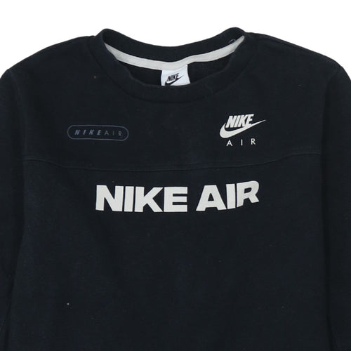 Nike Air Boys Black XL Sweatshirt Pullover Crew Neck Logo Print