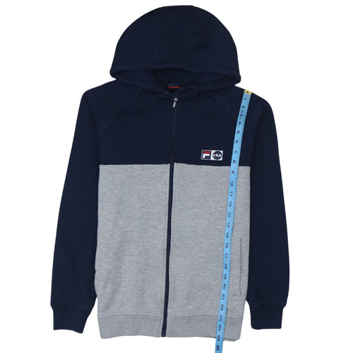 Fila Teens Blue Grey Full Zip Hoodie 164cm Regular Fit