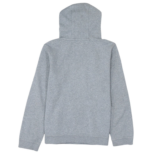 Nike Boys Grey XL Pullover Hoodie with Logo Print - Cotton Blend