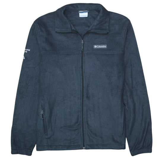 Columbia Men's Black Fleece Full Zip Jacket Size M Outdoor
