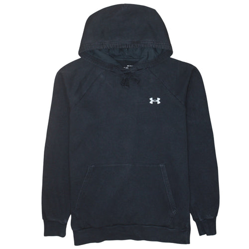 Under Armour Boys Black Small Pullover Hoodie Fleece Cotton Blend