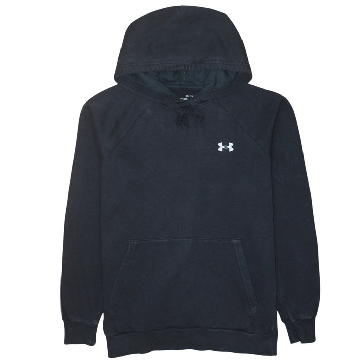 Under Armour Boys Black Small Pullover Hoodie Fleece Cotton Blend
