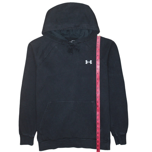 Under Armour Boys Black Small Pullover Hoodie Fleece Cotton Blend
