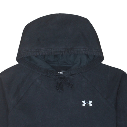Under Armour Boys Black Small Pullover Hoodie Fleece Cotton Blend