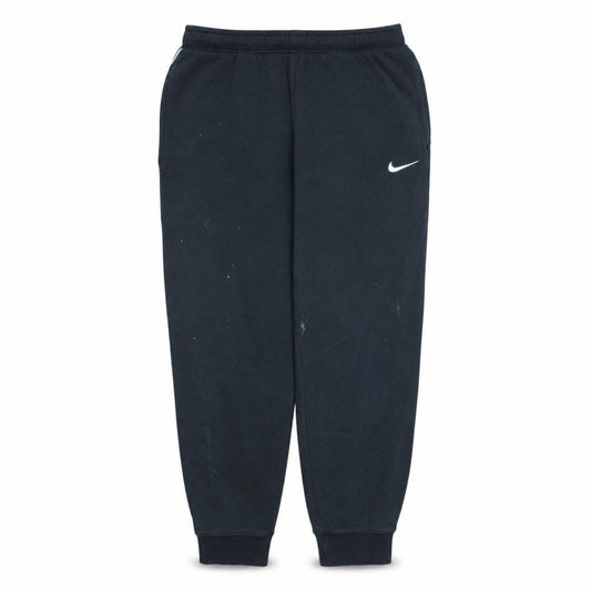 Front view of Nike Men's Black M Sports Jogger Sweatpants with Side Stripe