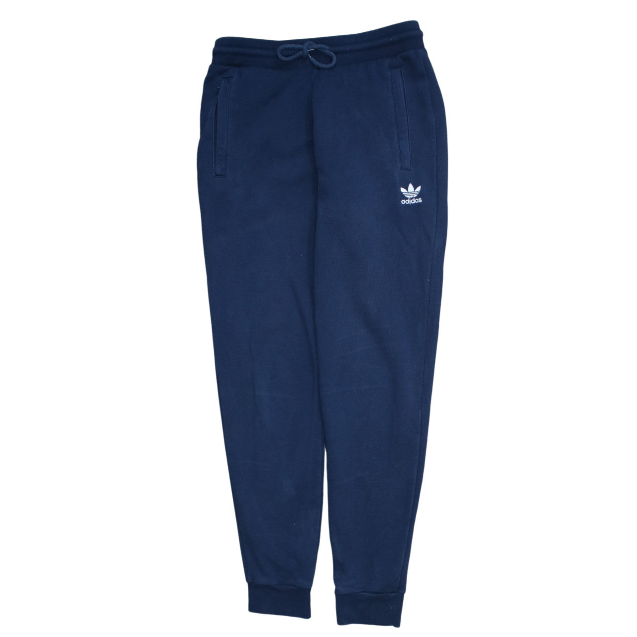 Adidas Men's Blue Joggers Size S Fleece Tapered Activewear Trousers