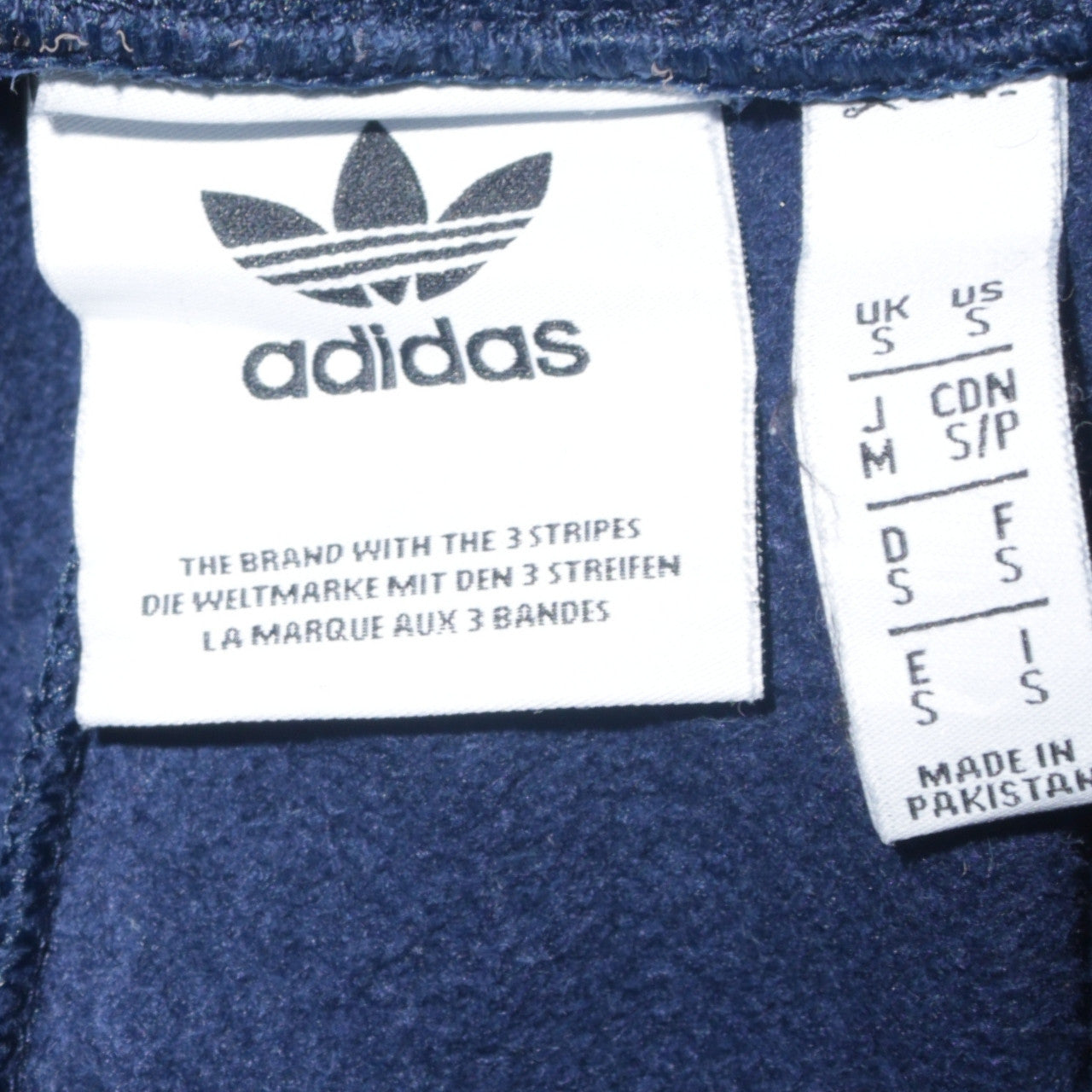 Adidas Men's Blue Joggers Size S Fleece Tapered Activewear Trousers
