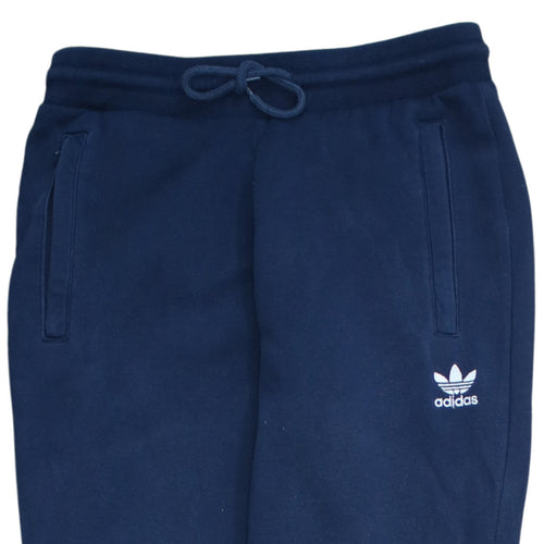 Adidas Men's Blue Joggers Size S Fleece Tapered Activewear Trousers