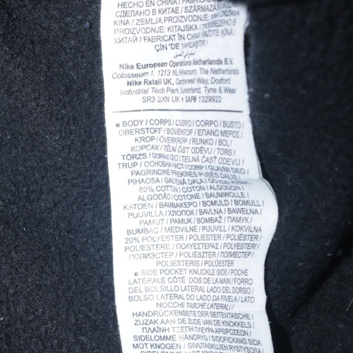 Nike Men's Black Fleece Jogger Sweatpants L Regular Fit
