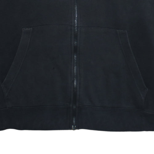 Nike Men’s Black XL Full Zip Hoodie Just Do It Graphic Hooded Sweatshirt