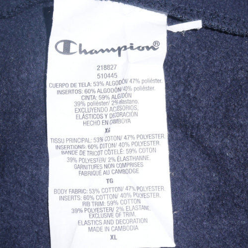 Champion Mens Blue XL Pullover Crew Neck Sweatshirt