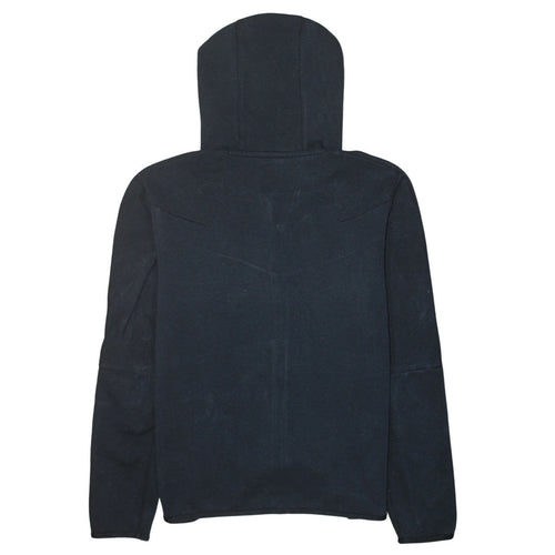Nike Men's Black Full Zip Hoodie L Cotton Blend Sportswear