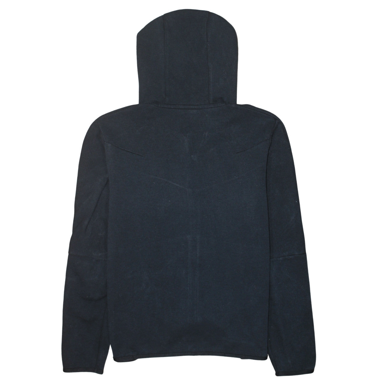Nike Men's Black Full Zip Hoodie L Cotton Blend Sportswear