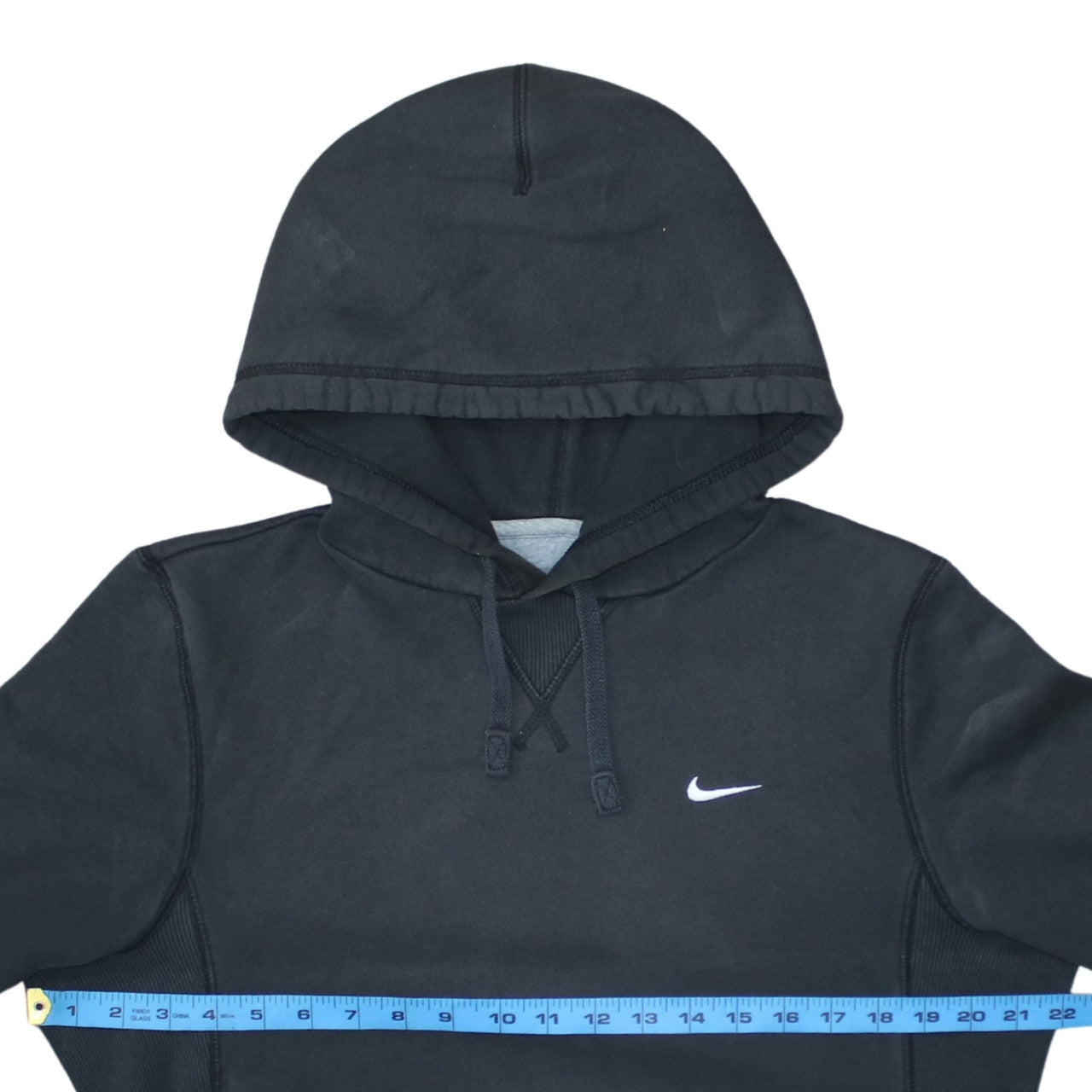 Nike Men's Black Pullover Hoodie S Logo Fleece Sweatshirt