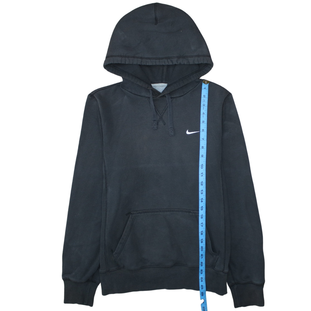 Nike Men's Black Pullover Hoodie S Logo Fleece Sweatshirt