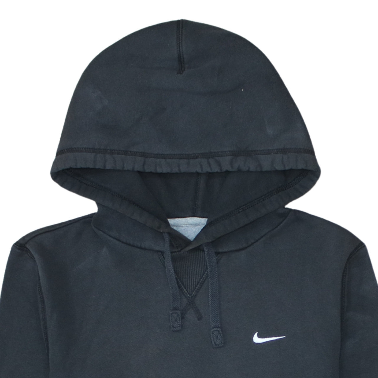 Nike Men's Black Pullover Hoodie S Logo Fleece Sweatshirt