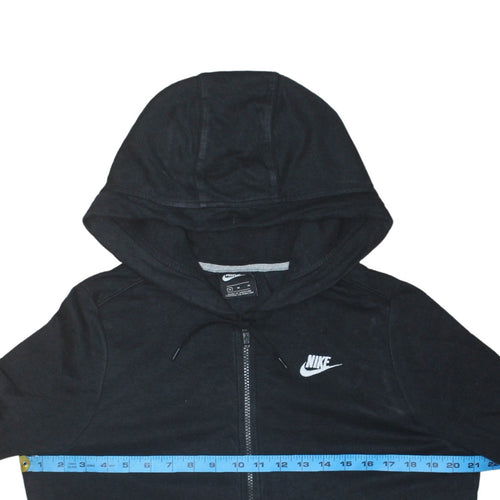 Nike Men's Black Full Zip Hoodie Size M Fleece Hooded Sweatshirt