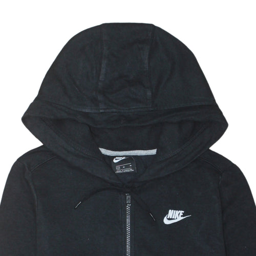 Nike Men's Black Full Zip Hoodie Size M Fleece Hooded Sweatshirt