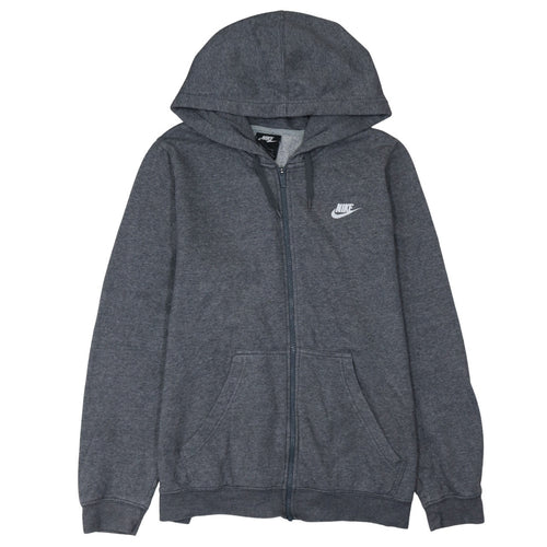 Nike Men’s Grey Full Zip Hoodie XL Regular Fit Sportswear