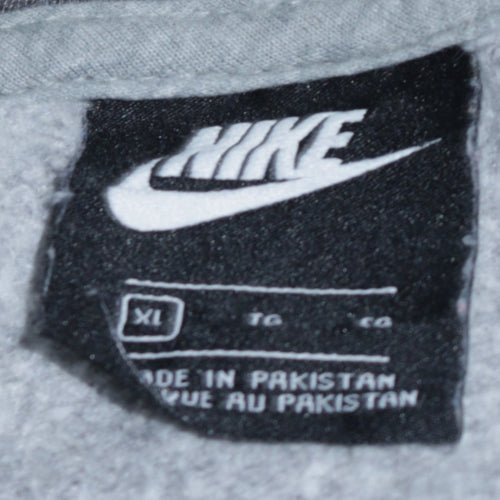 Nike Men’s Grey Full Zip Hoodie XL Regular Fit Sportswear