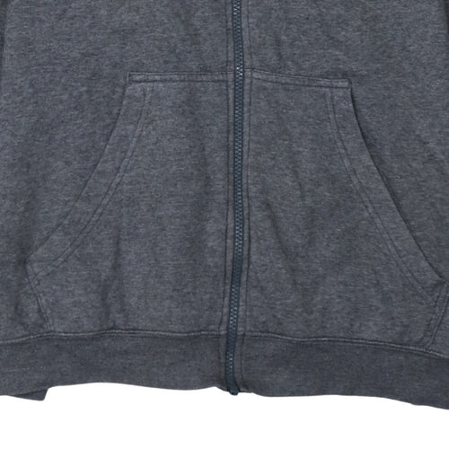 Nike Men’s Grey Full Zip Hoodie XL Regular Fit Sportswear