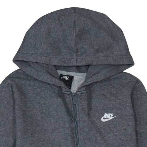 Nike Men’s Grey Full Zip Hoodie XL Regular Fit Sportswear