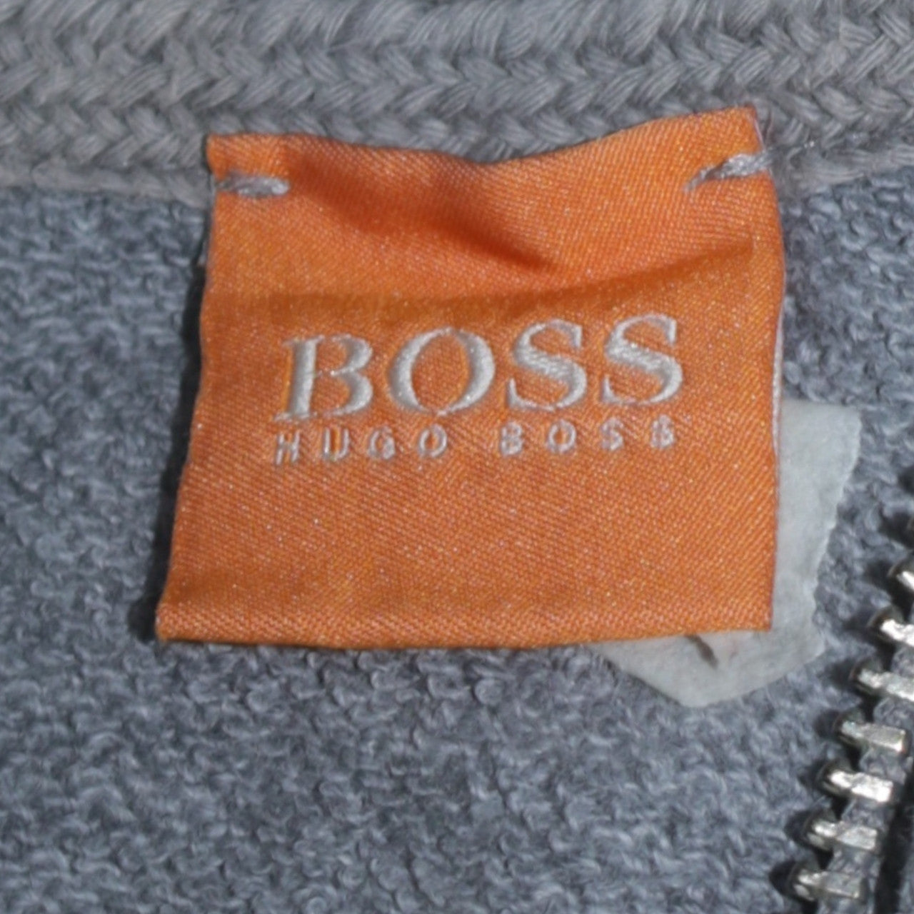 Hugo Boss Men's Grey Full Zip Hoodie Size S