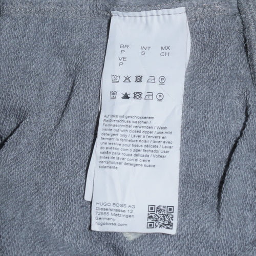Hugo Boss Men's Grey Full Zip Hoodie Size S