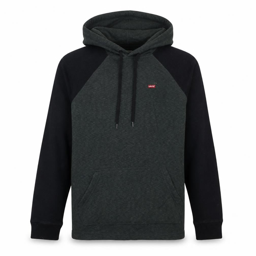 Front view of Levi's Men's Green Pullover Hoodie, size S, Long Sleeve
