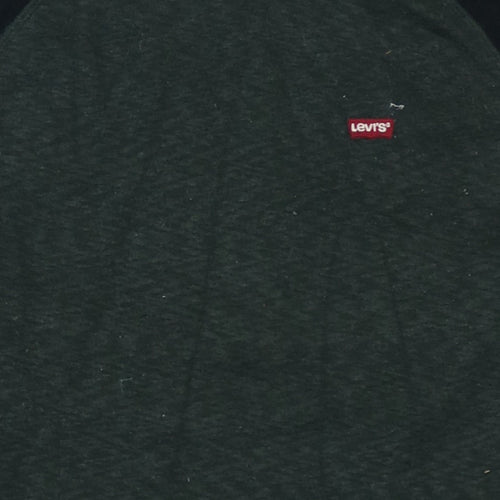 Levi's Men's Green Pullover Hoodie Size S Long Sleeve