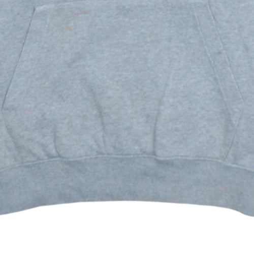 Nike Mens Grey Pullover Hoodie M Regular Fit Fleece Sweatshirt