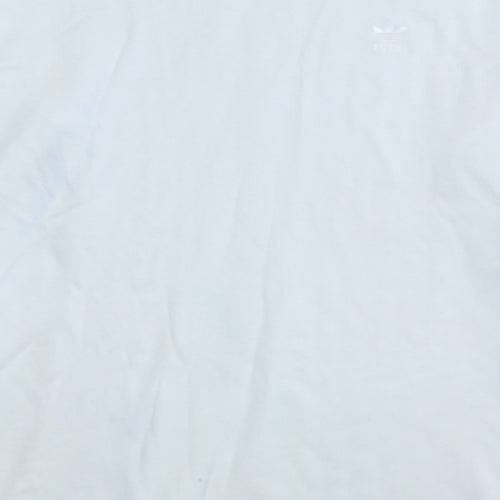 Adidas Women White Crew Neck Long Sleeve Pullover Sweatshirt Size 20